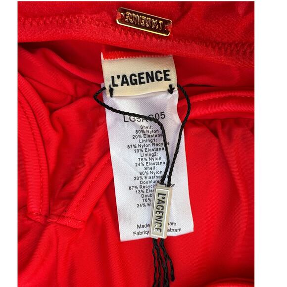 L'AGENCE Remi Shimmer One-Piece Swimsuit Size Small - Picture 7 of 11